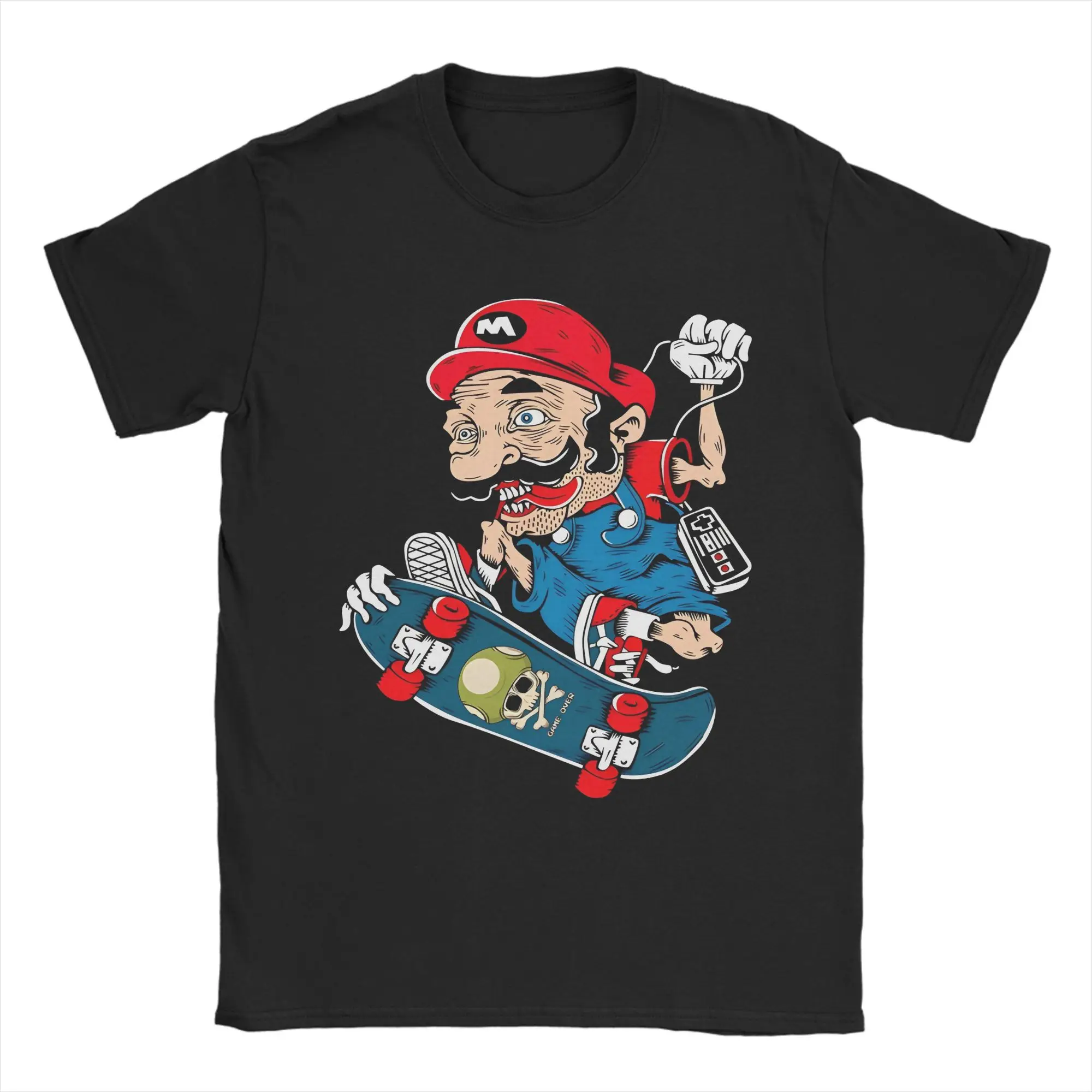 

Supers M-Marios T-Shirts Men Cartoon Vintage Cotton Tee Shirt O Neck Short Sleeve T Shirts New Arrival Clothing