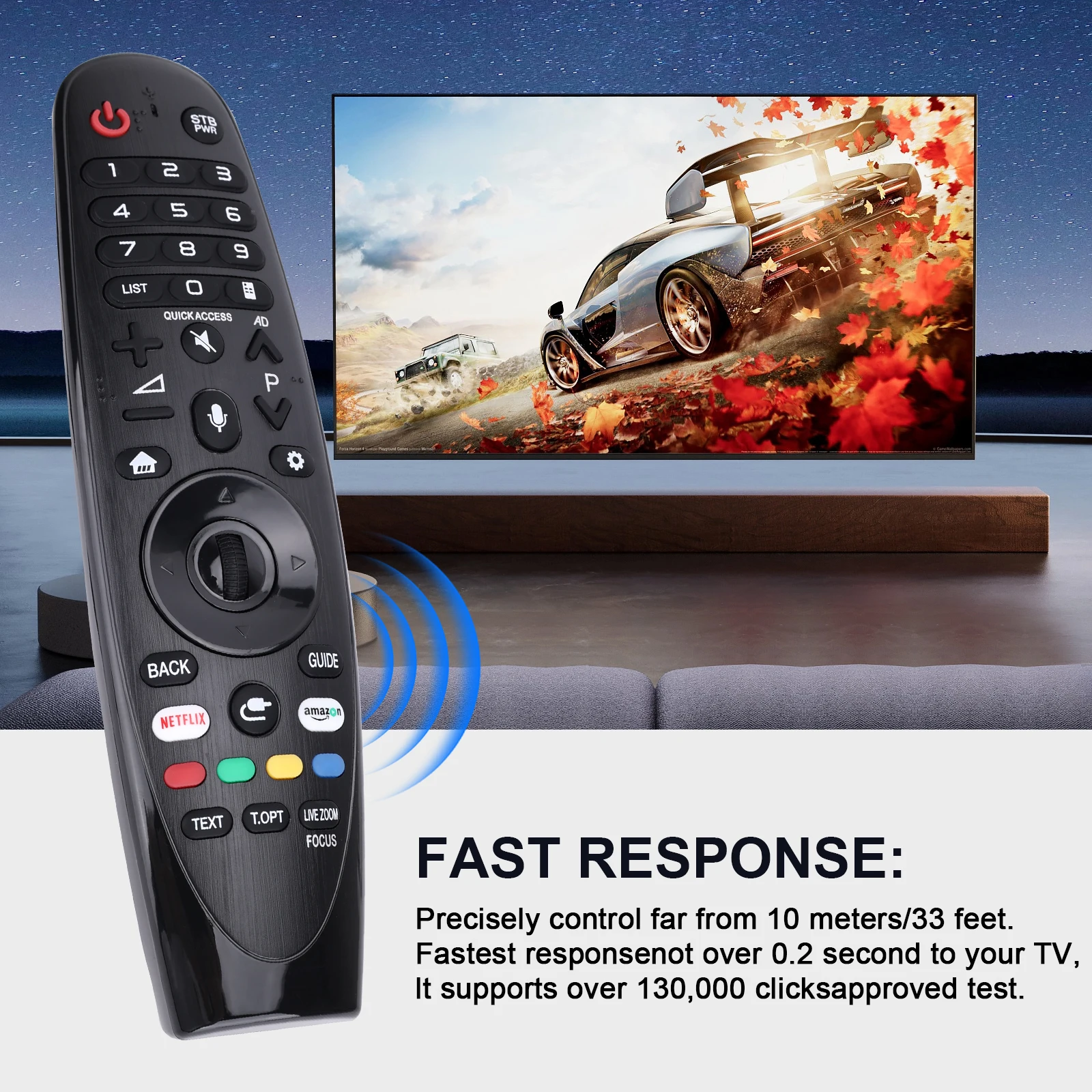 Adequado para controle remoto de voz Bluetooth LG