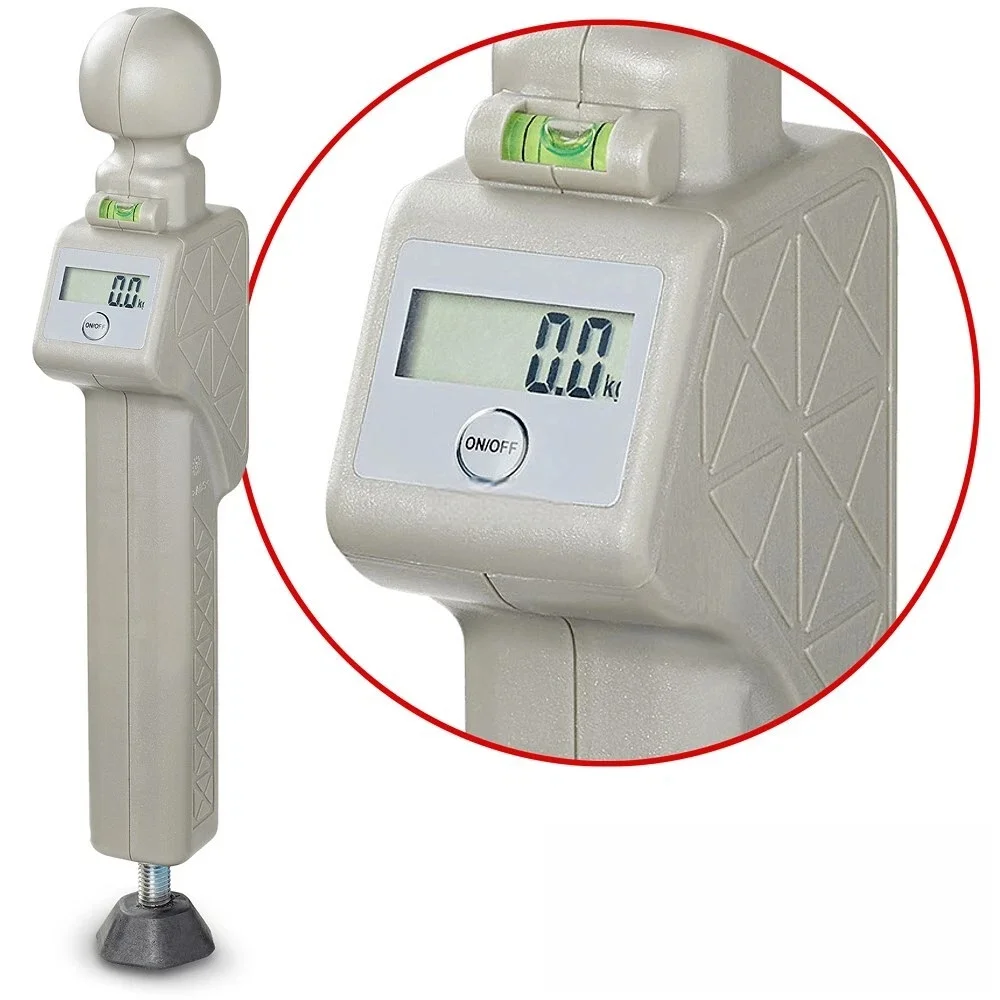 

Digital Nose Weight Gauge Noseweight Indicator Support Load Scale MAX. 150 kg Height Up to 466mm Tow Ball Caravan Trailer