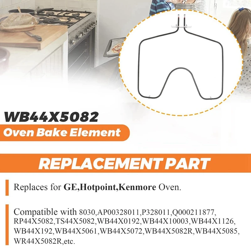 WB44X5082 Oven Bake Elements Replacement For Hot-Point GE Kenmore Oven AP2031084,PS249466,EAP249466,WB44X5082R,WB44X0192