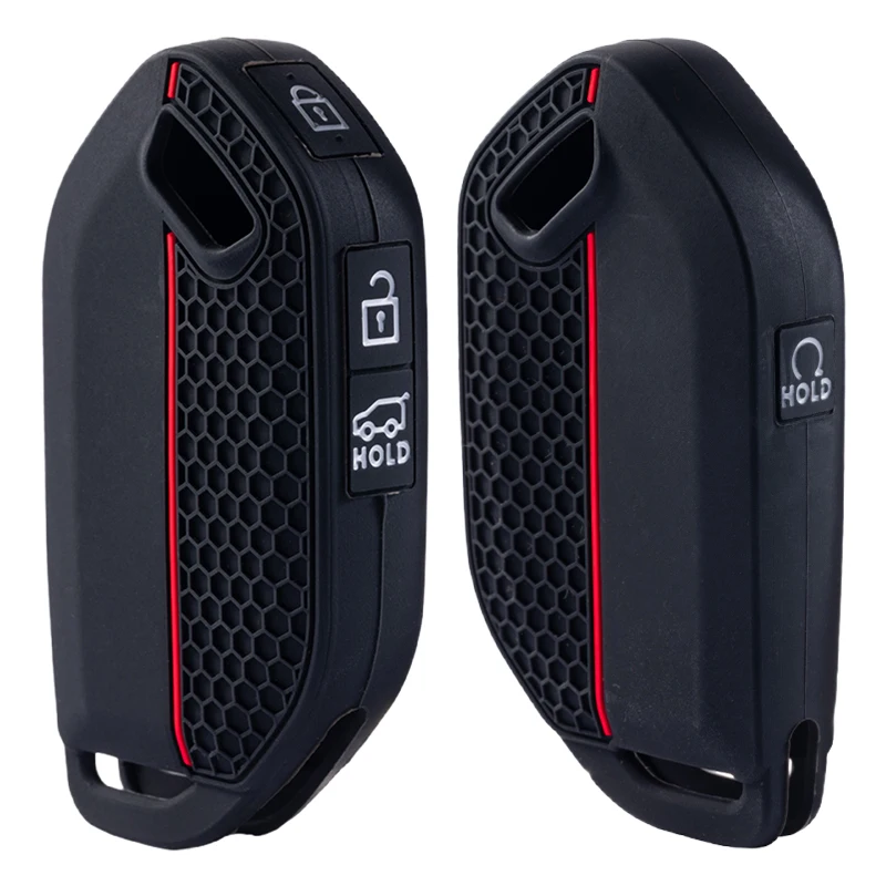 Capa de Chave de Silicone Nova com 4 Botões para Kia Sorento Morning EV9 EV5, Protetor de Chave para Kia Picanto EV9, Acessórios 2024