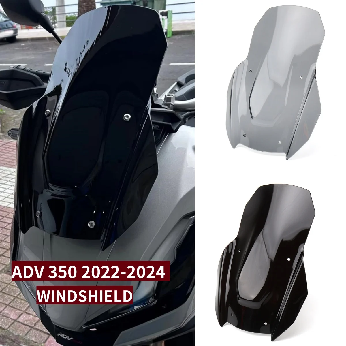 

ADV350 Motorcycle Front Windshield Windshield Shroud Wind Deflector Spoiler Visor For HONDA Adv350 adv350 ADV 350 2022 2023 2024