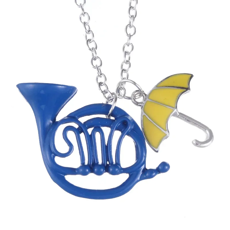 TV SHows How I Met Your Mother Yellow Umbrella mother Blue French Horn Necklace Jewelry Cosplay Toys Decoration