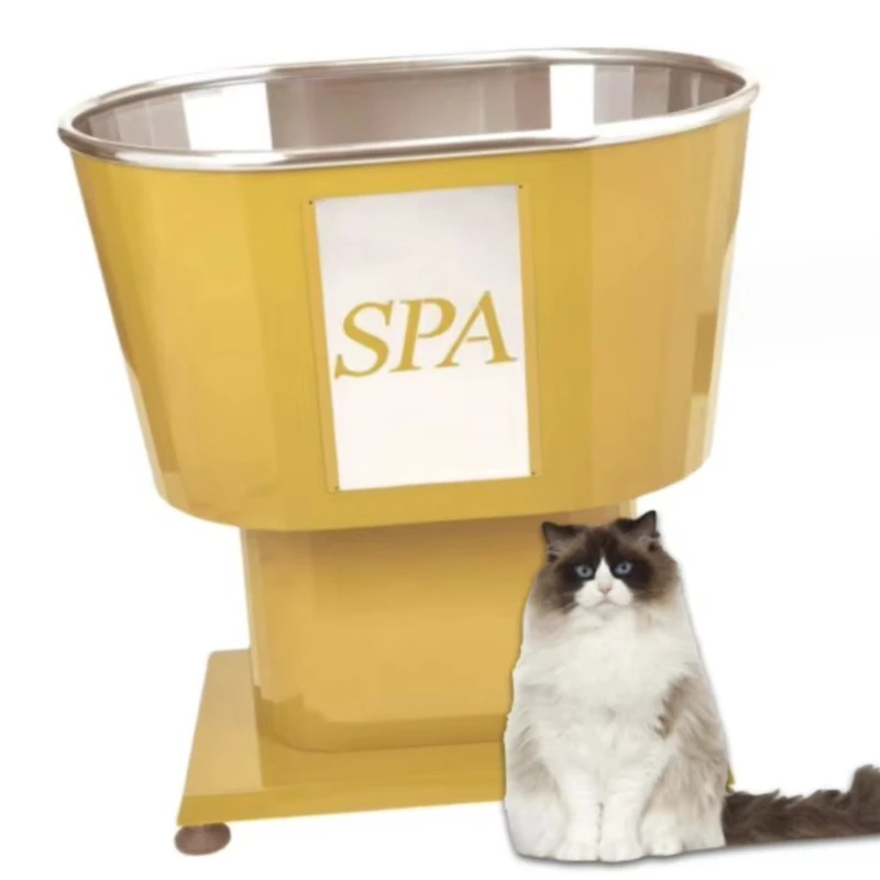 

Stainless Steel Wash Station Dog for Pet Grooming Salon Portable Dog Spa Bath Tub