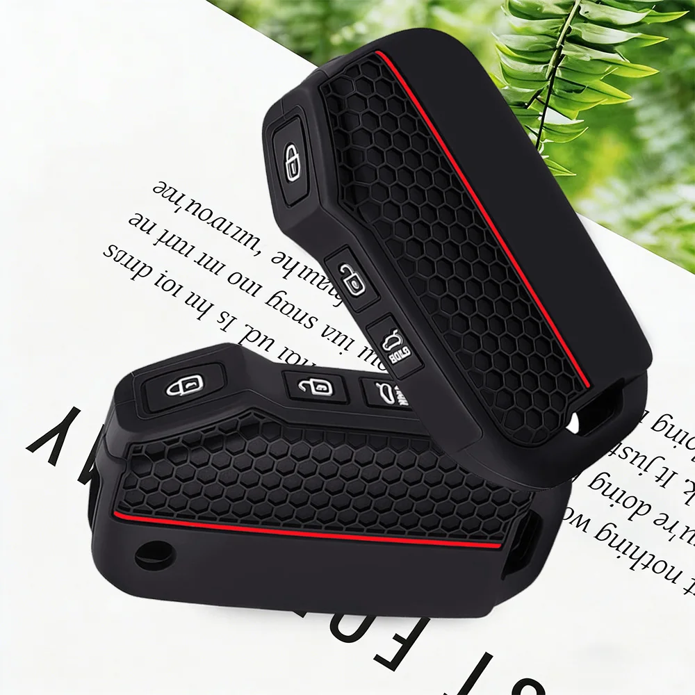 Premium Soft Silicone Car Key Case Cover For Kia Sportage Ceed Xceed Sports K5 Seltos 2019 2020 2022 2023 Accessories