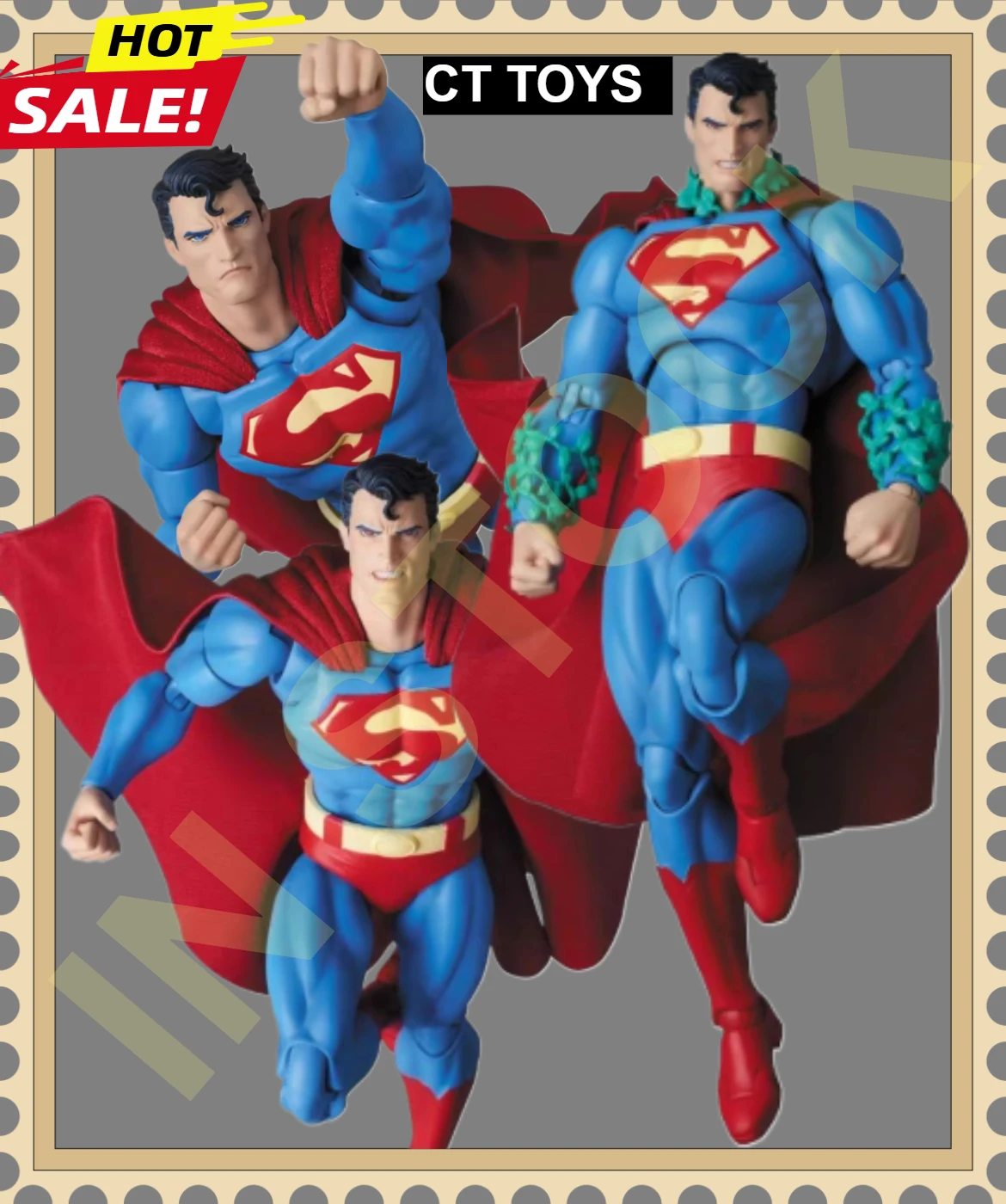 

HOT SELL New CT Toys Superman Hush 117 Version Dc Super Man Anime Cloth Made Action Figures Figurine Statue Model Gifts Kids Toy