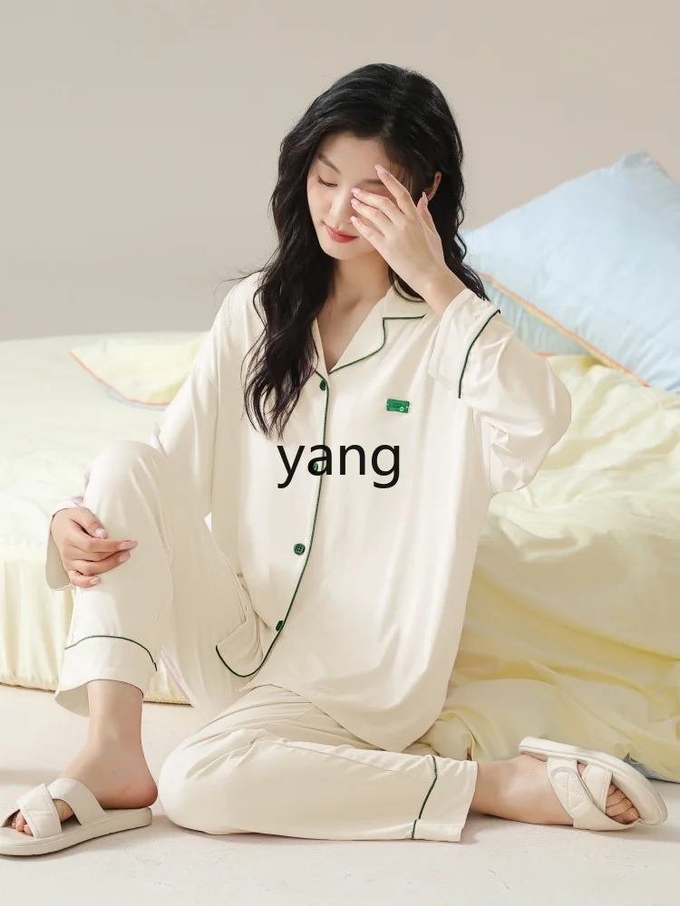 LMM spring and autumn large size fat mm casual loose comfortable breathable women's loungewear set