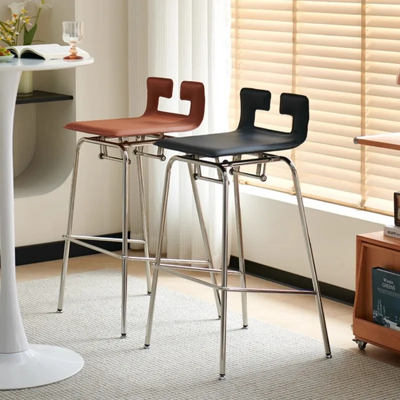 Bar Chair Backrest Home High Stool