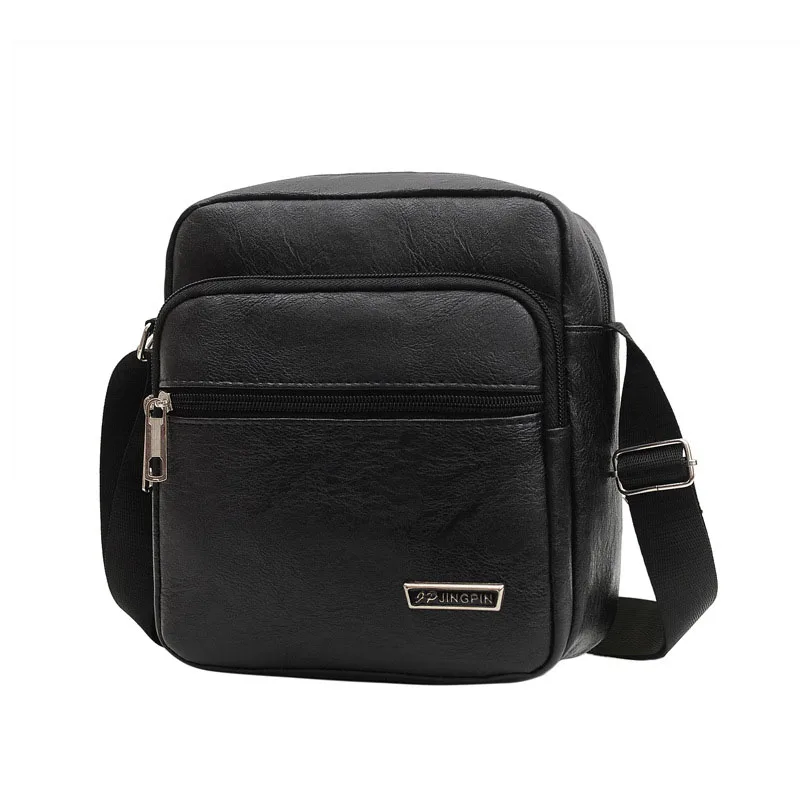 Men\'s Messenger Bag Waterproof PU Leather Single Shoulder Bags Casual Men Backpack Small Bag Business Briefcase Handbag