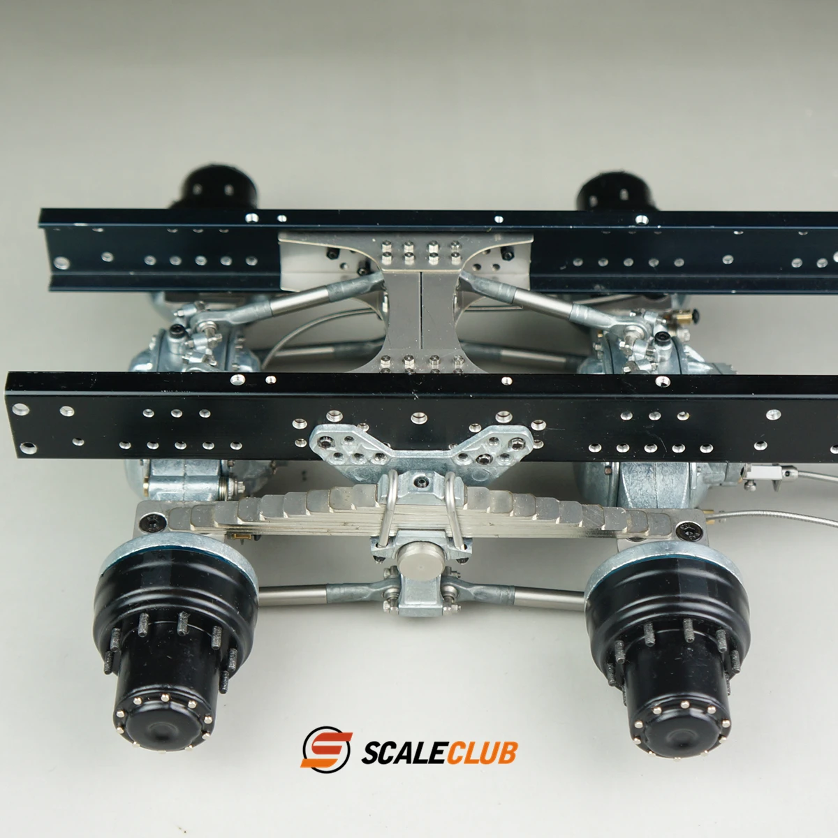 Scaleclub 1/14 Tractor Mud Head Simulation Metal Two-axle Rear Suspension Qianqiu For Tamiya Lesu Rc Truck Trailer