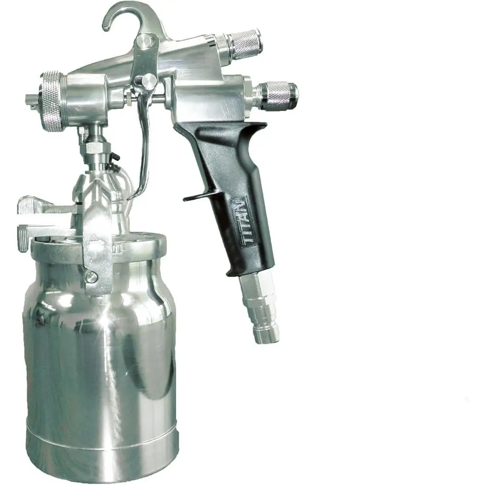 HVLP Spray Gun Capspray Maxum II Stainless Steel Needle Nozzle Dual Pivot Trigger Solvent Proof Air Cap Painting Tool