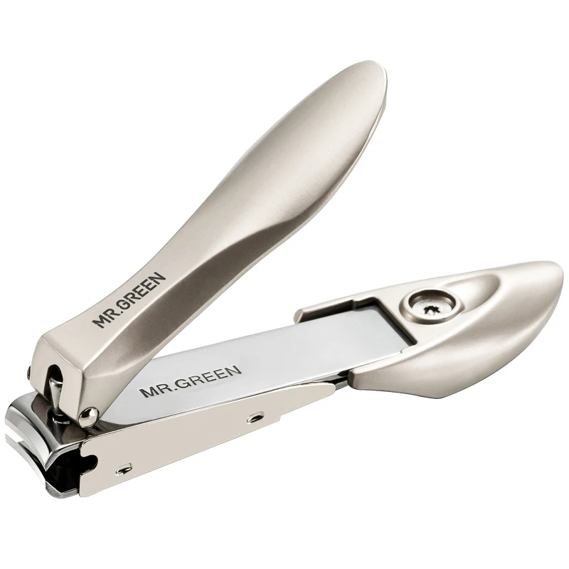 MR.GREEN-Coupe-ongles anti-éclaboussures en acier inoxydable, coupe-ongles, outils de manucure, design bionique