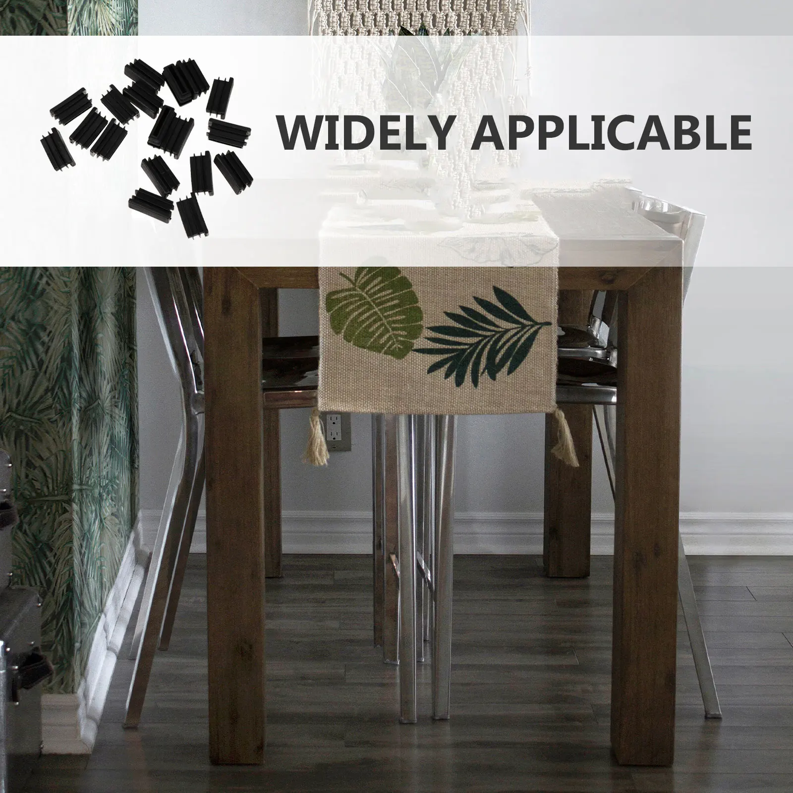 

100pcs Table Chair Leg Plug Square Pvc End Cap Heavy Duty Tubing Bung For Furniture Glide Insert Blanking Plug Finishing