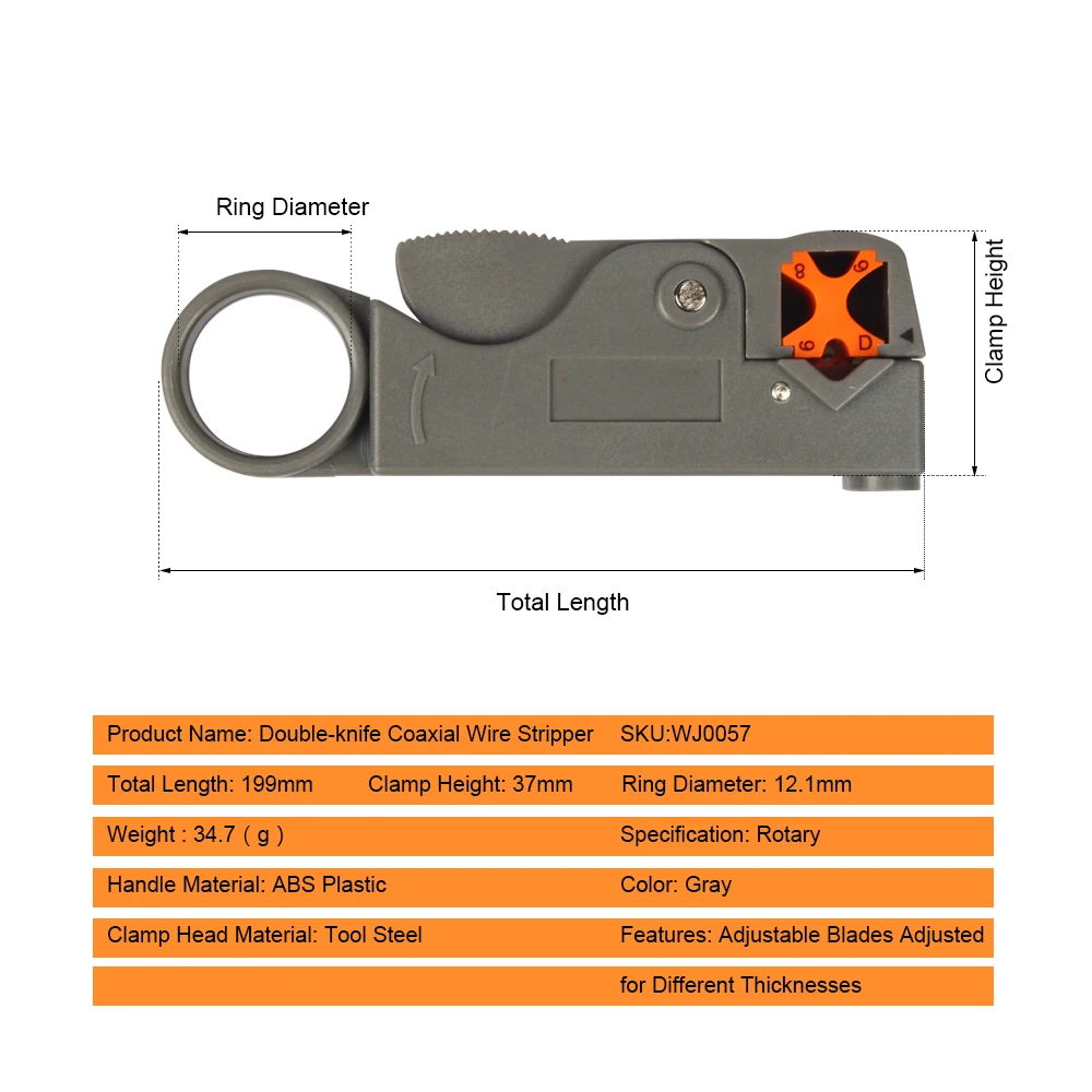 Automatic Wire Stripper Cable Tool Hexagonal Wrench Professional Stripping Crimping Tool for Cable Wire Stripping Tool