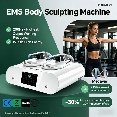 2 Handles Mega Sale EMS MECAVIE Muscle Shaping and Slimming Trainer 6500W Shaping and Lifting the Buttocks Fitness Equipmen