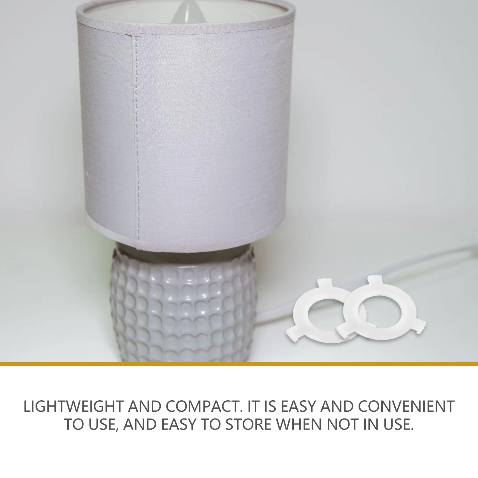 

20Pcs Lamp Shade Reducing Ring E27 to E14 Lampshade Adapter Durable Plastic Converter Ring for Lamp Shade Fittings