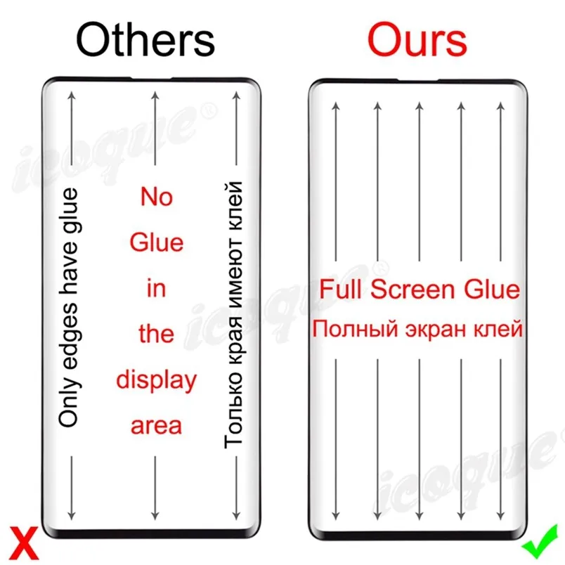 Full Glue Screen Protector for Realme 14 Pro Plus 12 11 10 GT 6T Neo 6 P3 P2 Oppo Find X8 Pro X7 Ultra X6 X5 Tempered Glass Flim