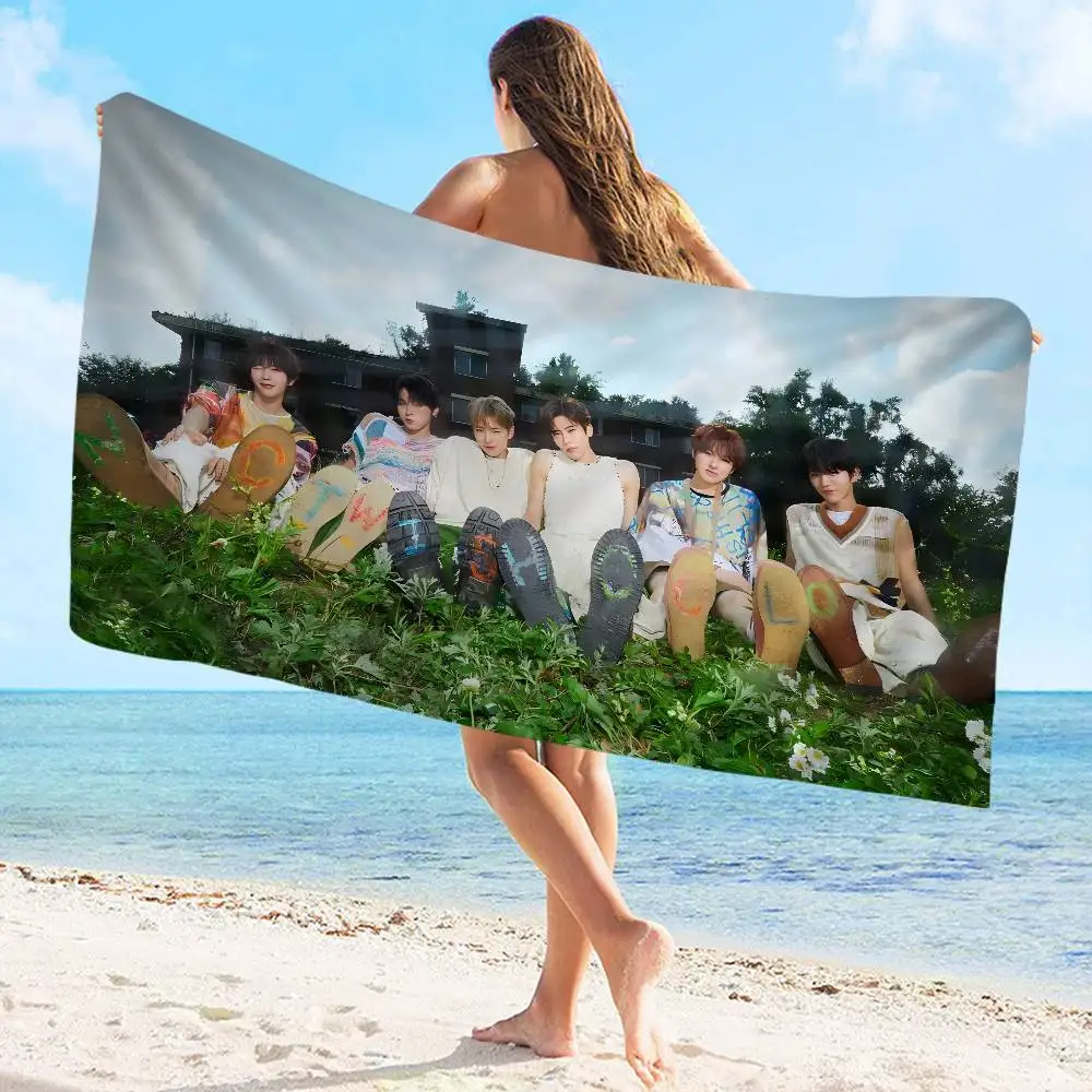 الصبي الفرقة N-NCT أتمنى المغني منشفة الشاطئ لطيف الصيف الاطفال حمام كبير بركة الشاطئ منشفة ستوكات ماصة للسباحة السفر