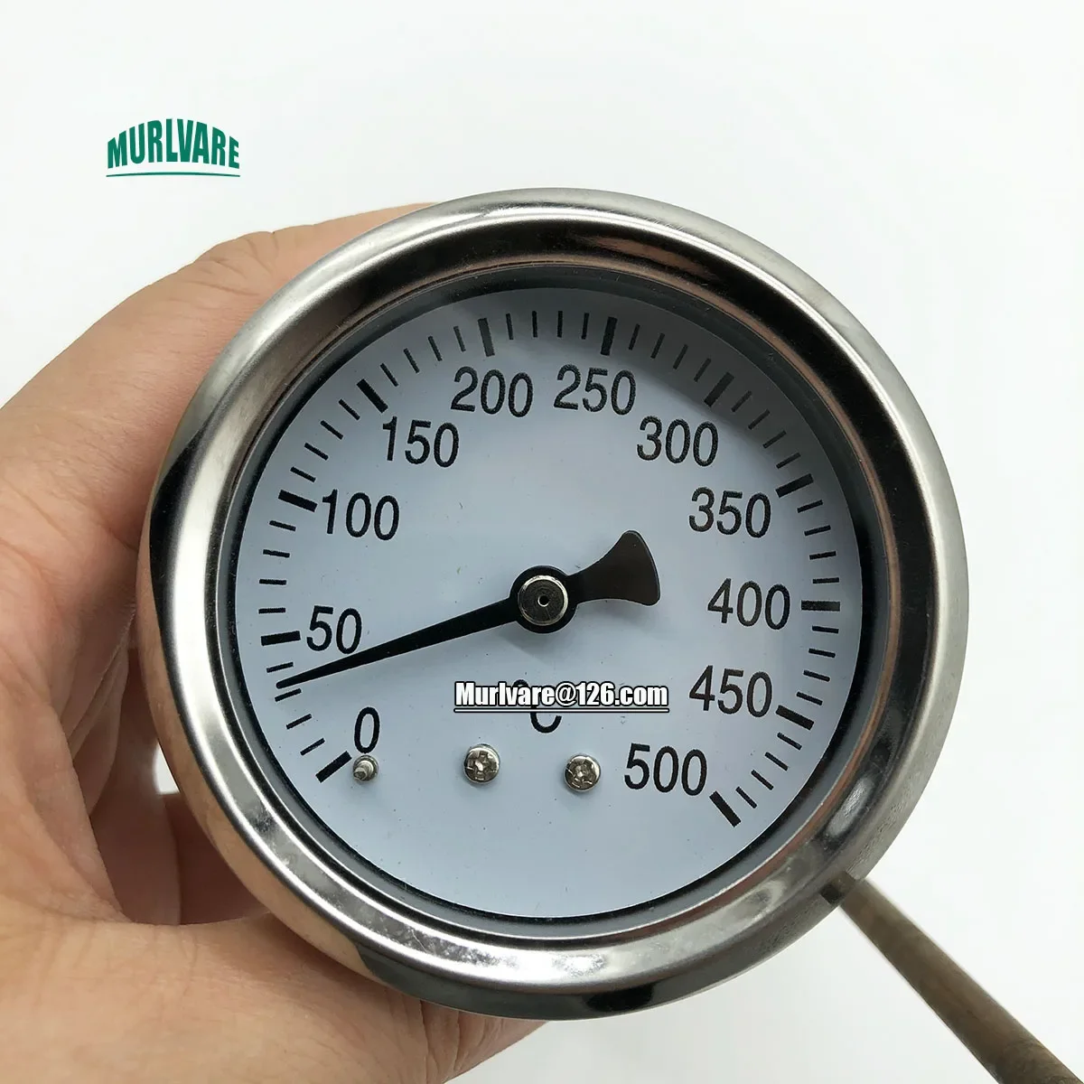 

Pizza Oven Spare Parts High Temperature Circular 0-500 Degrees Thermometer 0°-500° Temperature Gauge With Probe