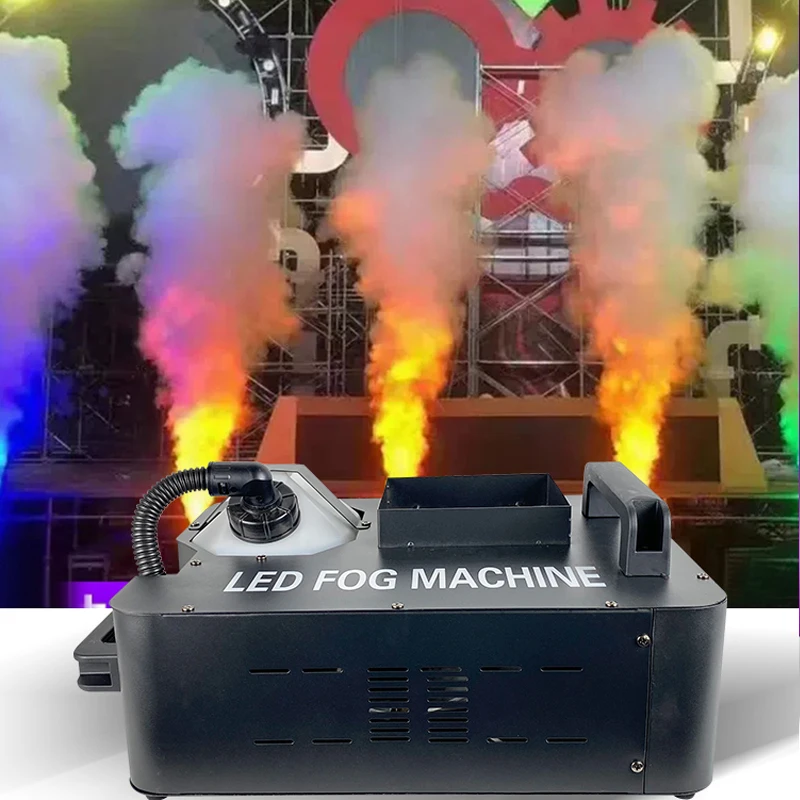 

3000W LED Vertical Smoke Fog Machine 1500W Gas Column Haze Machine DMX512 for Bar DJ Disco Nightclub Wedding Stage Performance