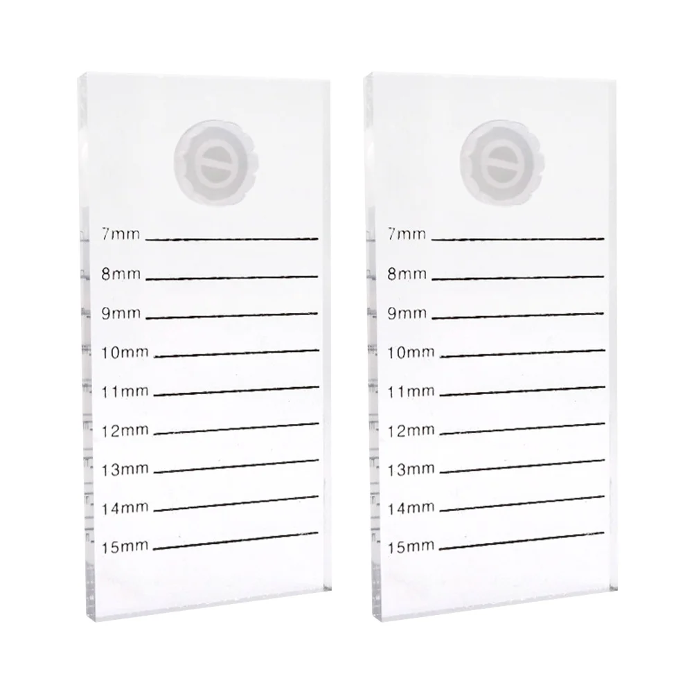 2 قطعة علبة لاش شفافة الاكريليك مقاومة للاهتراء تطعيم حامل لتمديد رمش الاستخدام المهني لاش بلاط #6