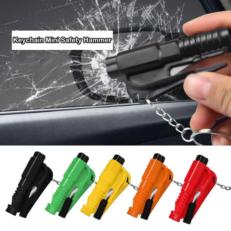 3 In 1 Car Safety Hammer Emergency Window Breaker Car Multifunctional Safety Breaking Hammer Life Saving Hammer Safety Supplies