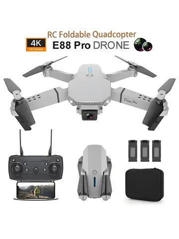 2024 New E88 Pro WIFI FPV Drone Wide Angle HD 4K 1080P Camera Height Hold RC Foldable Quadcopter Dron Helicopter Toys Gift