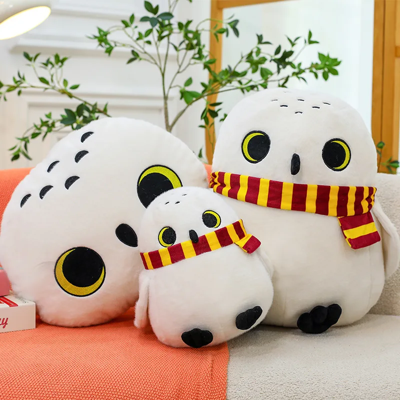New Large Size 60cm Hedwig Plush Doll Fill Soft Scarf Owl Anime Plush Pillow Dolls Collection Room Ornament Birthday Gift view 4