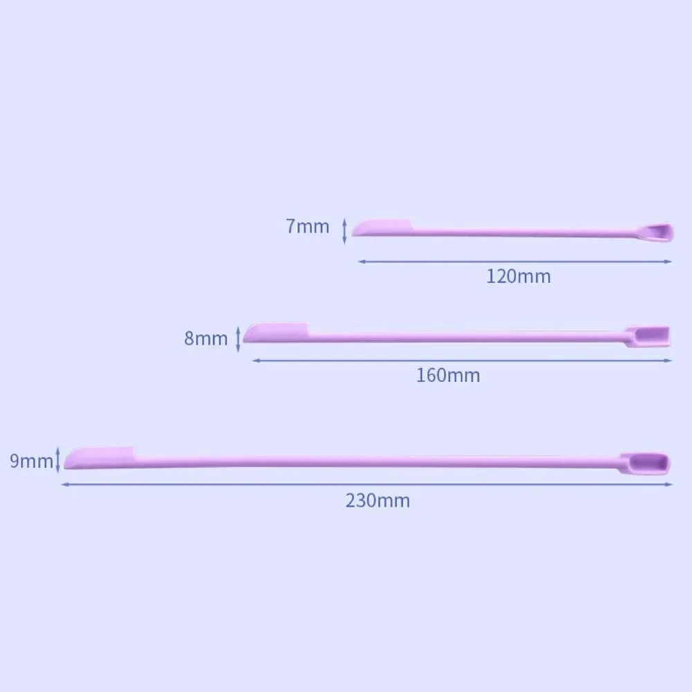 3Pcs/Set Cosmetic Cream Last Drop Scoop Face Mask Brush Silicone Spatula Makeup Brushes Cosmetics Spoon Deep Bottle Scraper