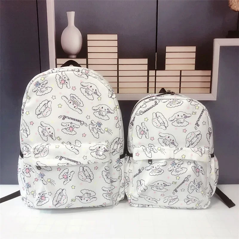 New Kawaii Sanrio Schoolbag My Melody Kuromi Cinnamoroll Backpack All-Match Large Capacity School Student Backpacks For Children