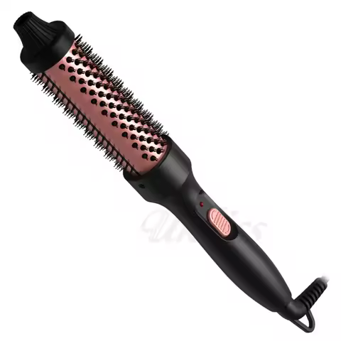 Thermal Brush Heated Curling Iron Brush 32mm Round Brush Ceramic Hair Curler Roller Volumizing Brush Curling Comb Styling Tools