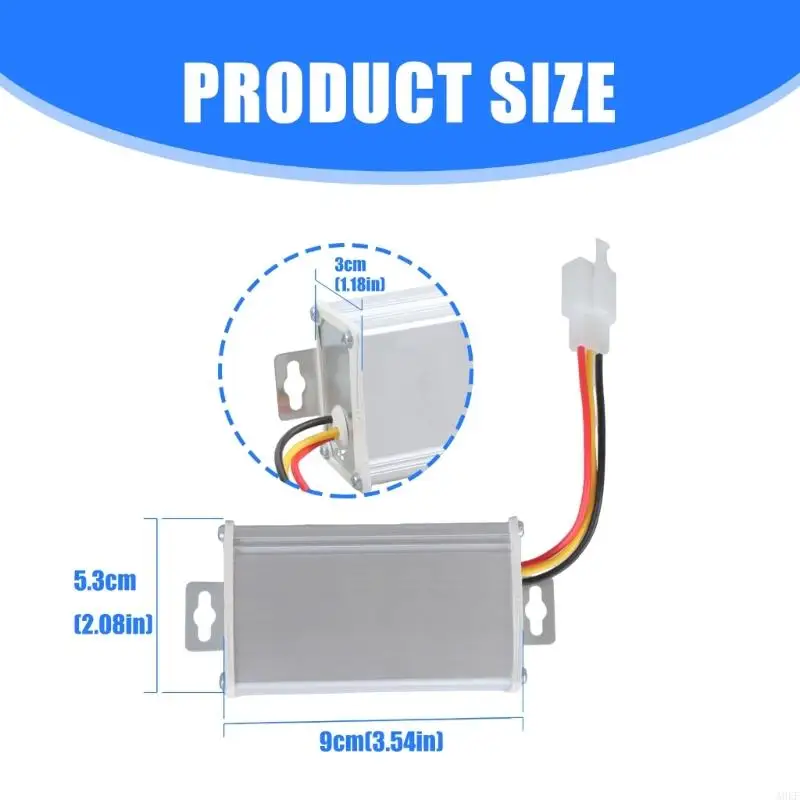Safe práctico 36V 72V a 12V 10A Convertidores Reverse protección Scooters usa A0KF