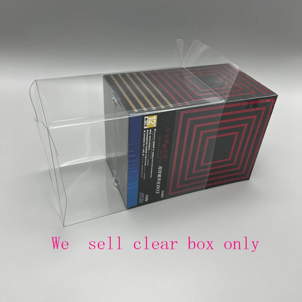 

Clear transparent box For PS4 Shin Megami Tensei 3 Limited Edition Collector Protection Box Clear Display Box