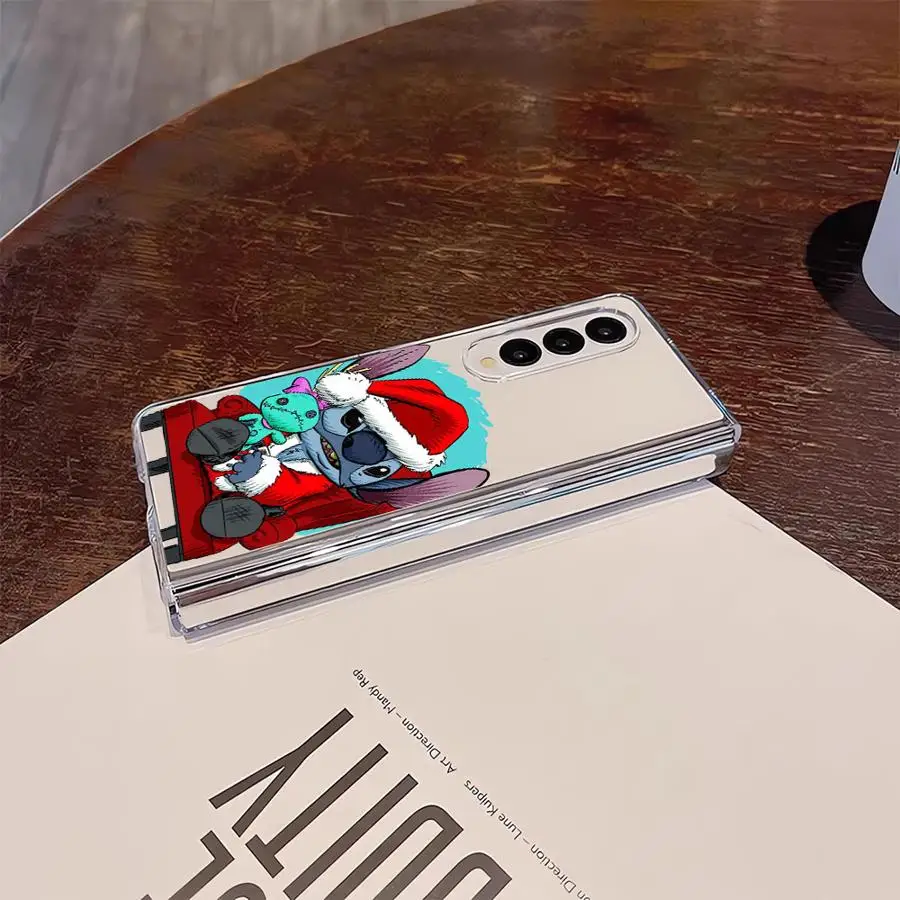 حافظة لهاتف سامسونج جالاكسي Z Fold 7 6 5 4 3 ZFold6 ZFold4 ZFold5 ZFold7 ZFold3 Disney Stitch Merry #4