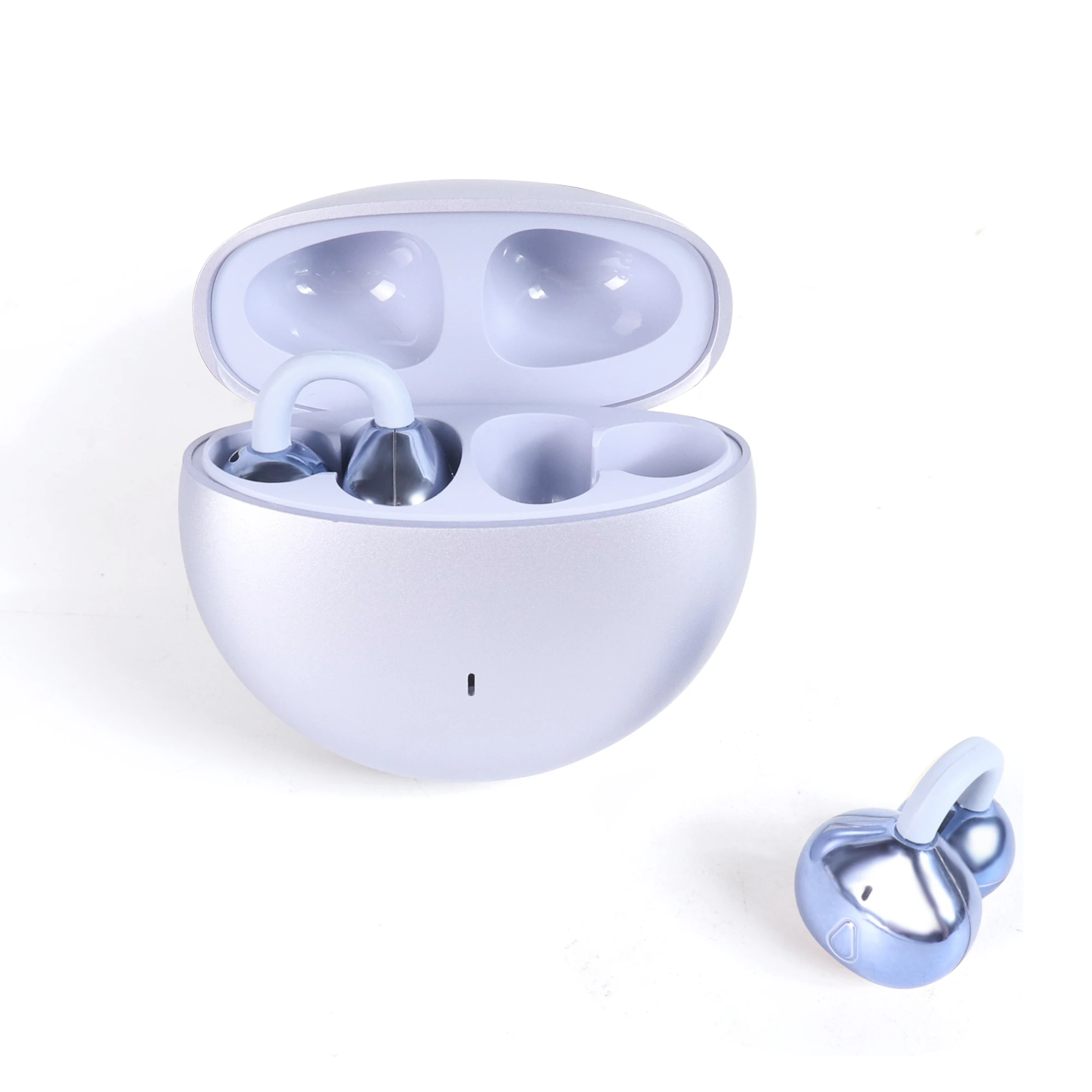 OWS الأذن كليب بلوتوث 5.4 سماعات مع 1 زوج الزركون أقراط مشبكية دعوى IPX4 مقاوم للماء غير في الأذن سماعات لاسلكية حقيقية