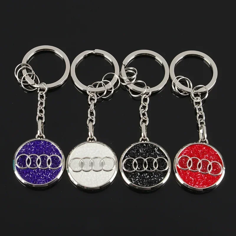 

Для Audi Diamond-studded для Audi Автомобильный логотип Эмблема Автомобильный металлический брелок для Audi Sline RS A3 A4 A5 A6 A7 A8 S3 S4 S5 S6 S7 S8 Q3 Q5
