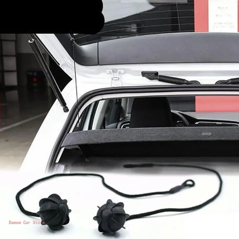 Car Parcel Shelf Cord Interior Rear Parcel Shelf String Tonneau Cover Strap ABS-