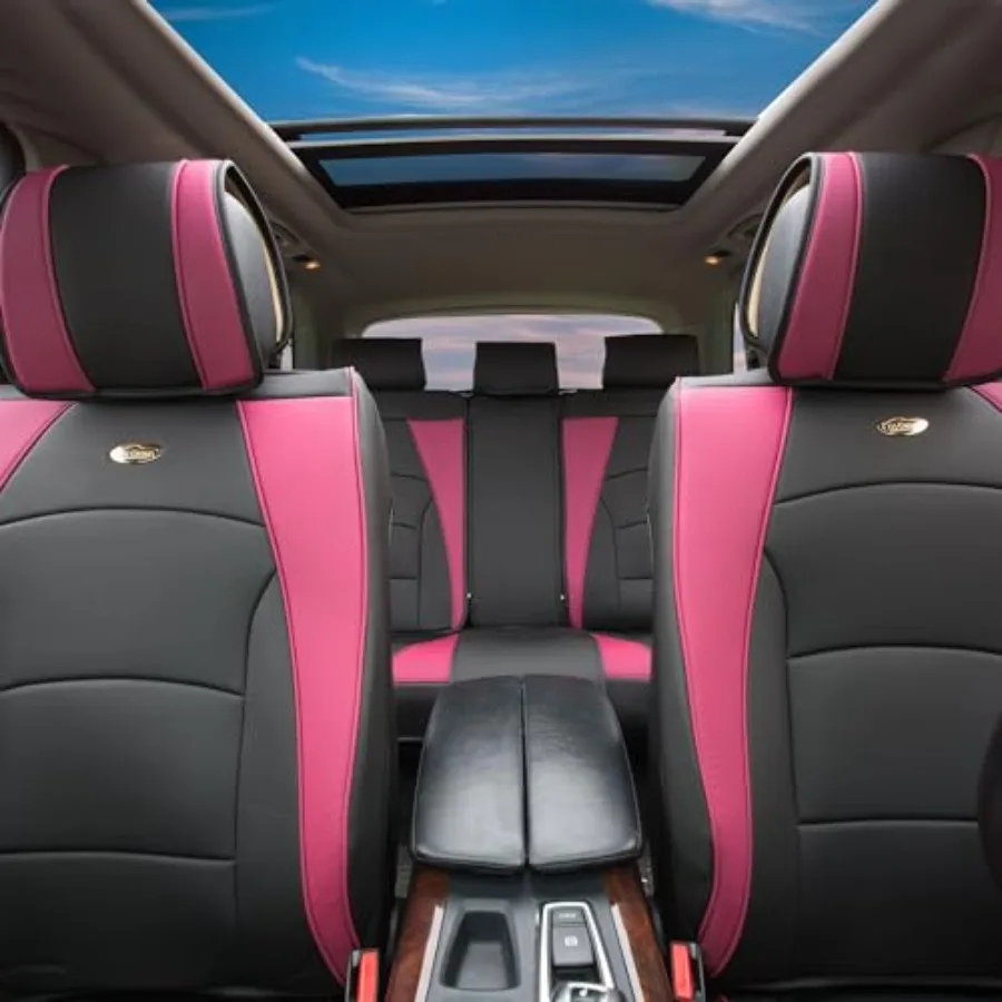 Car Seat Cover Cushion - 2 Pack Seat Covers for Cars Trucks SUV Faux Leather Car Seat Cushions Waterproof Car Seat Cover Cushio