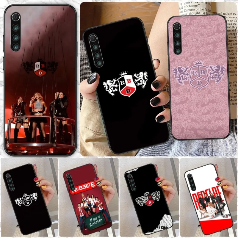 RBD Fashion Mobile Cell Phone Case for Xiaomi Redmi Note 12 11 10 9T 8 7 Pro 9 9A 9C 8 Black Soft Phone Cover Funda