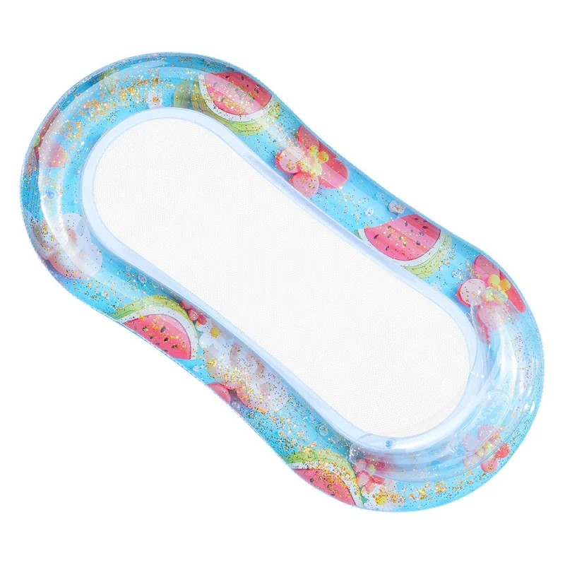 Grenzüberschreitendes aufblasbares Floß, Schwimmring, Wasserhängematte, schwimmendes Bett, drinnen/draußen, faltbar, Rettungsring für Erwachsene