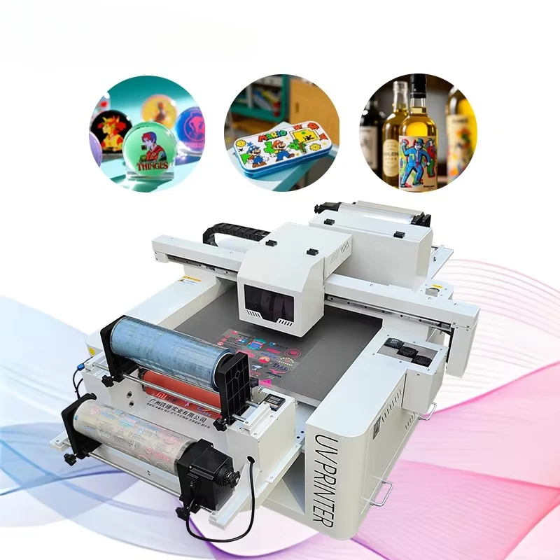 

UV DTF A3 A2 Printer Roll With 8 Color Sticker Printer Instant A3 Ab Film UV Machine Uv-dtf Printer for Suitcase