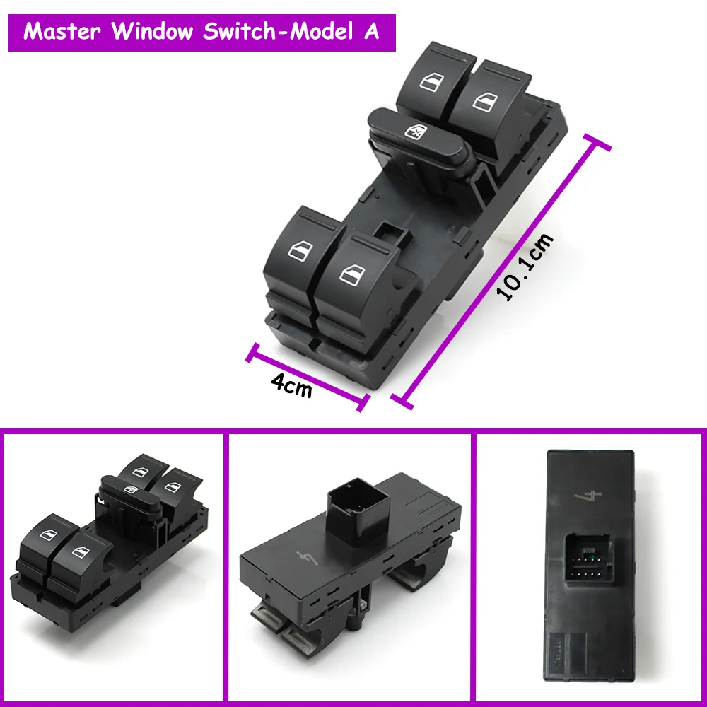 TOUAREG 7L Car Master Power Window Control Switch Small Switch Fuel Tank Cover Unlock Trunk Switch For VW 2003-2010 7L6959857D
