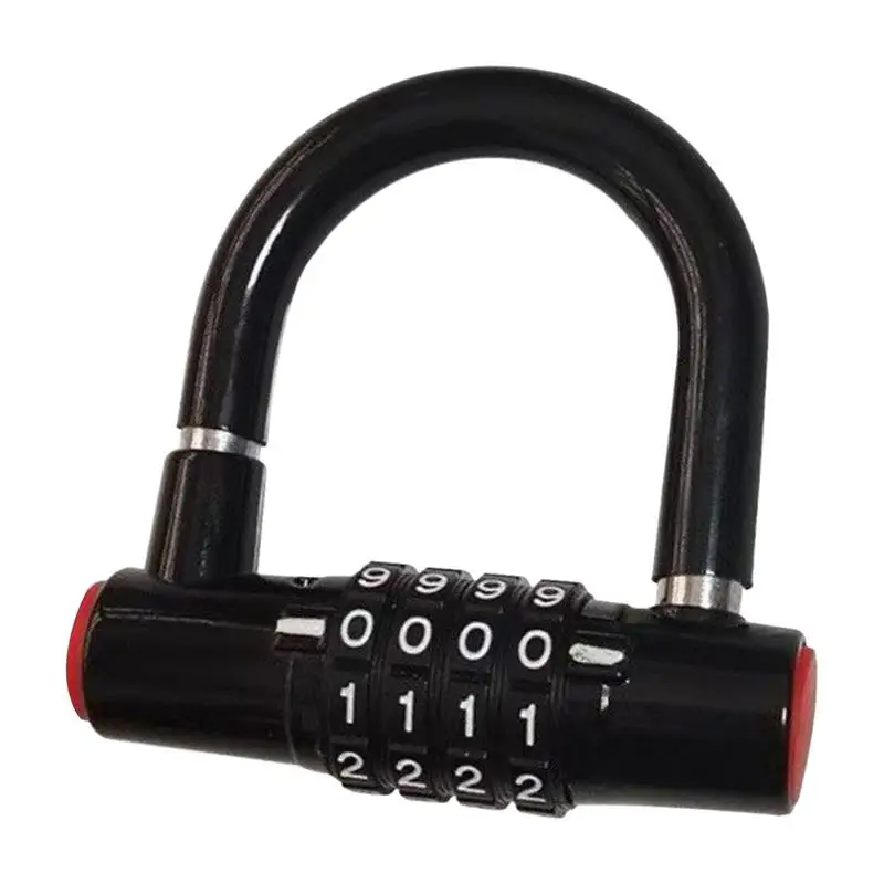 

Password Lock Combination Padlock Waterproof Padlock Anti-Theft Bike Wheel Locker For Scooters Motorcycle Garage Travel Camping
