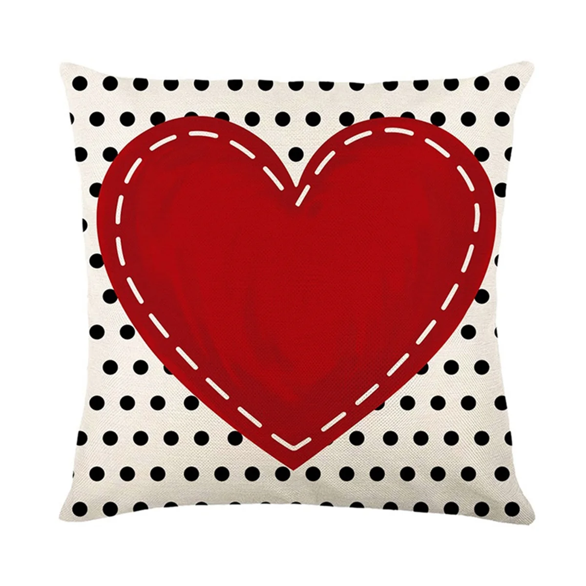 Valentines Day Pillow Covers Set of 4, Heart Lock Valentines Day Decorations, Throw Pillow Covers for Couch