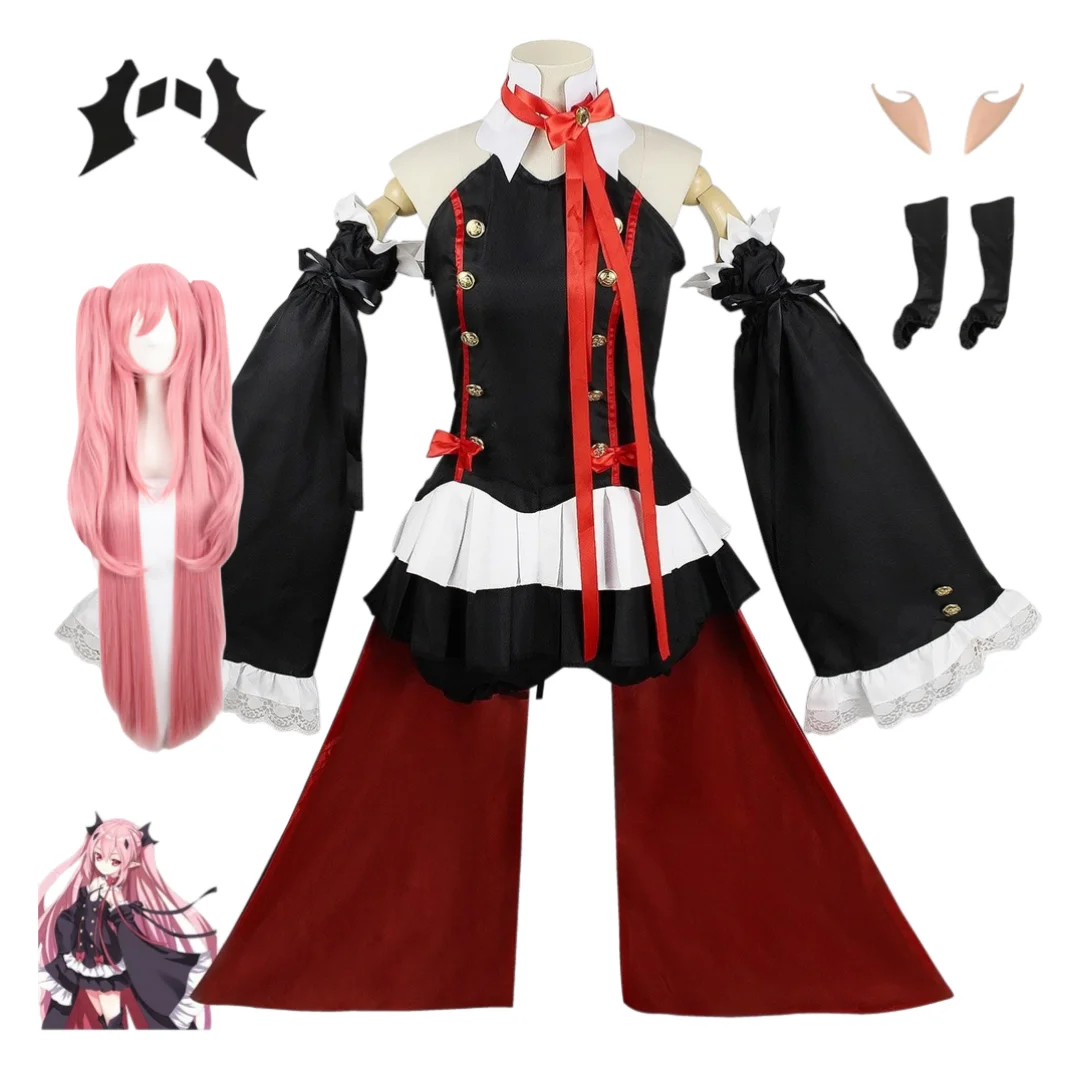 

Seraph of the end Krul Tepes Cosplay Costume Wig Full Set Vampire Costume