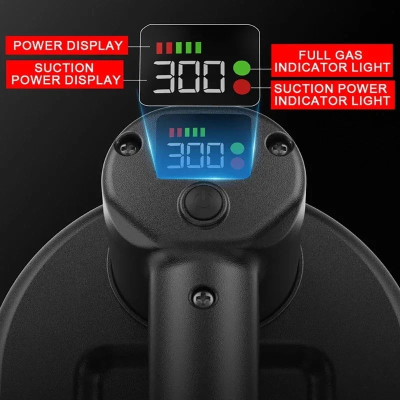 Интеллектуальный дисплей, электрическая вакуумная присоска промышленного класса, нагрузка 300 кг, сверхмощный подъемник для гранитной плитки, стекла, аккумулятор 4000 мАч