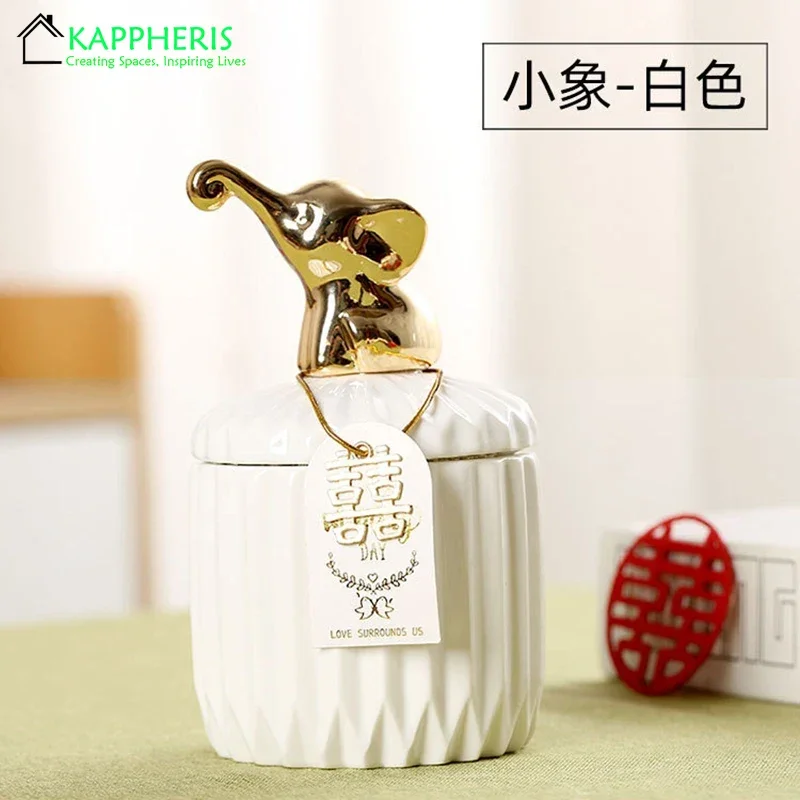 White Ceramic Candle Jars for Candle Making Supplies Containers for Candles Holder Wholesale Tealight Holder with Lid