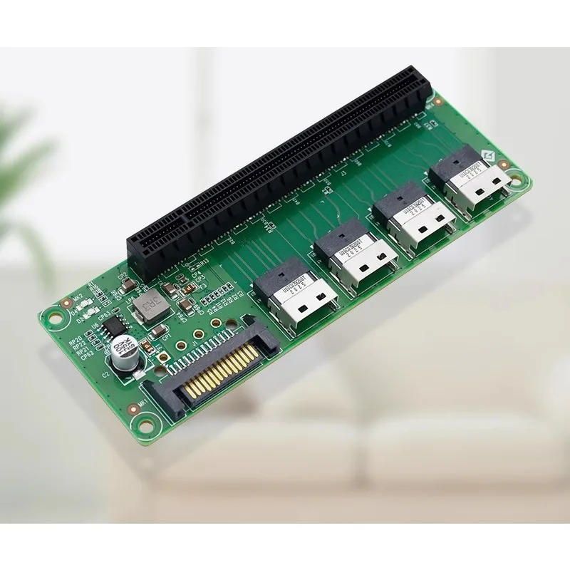 Parts for Linkreal PCIe4.0 Expansion Board SFF-8654 4i to PCIe x16 Slot Adapter Card