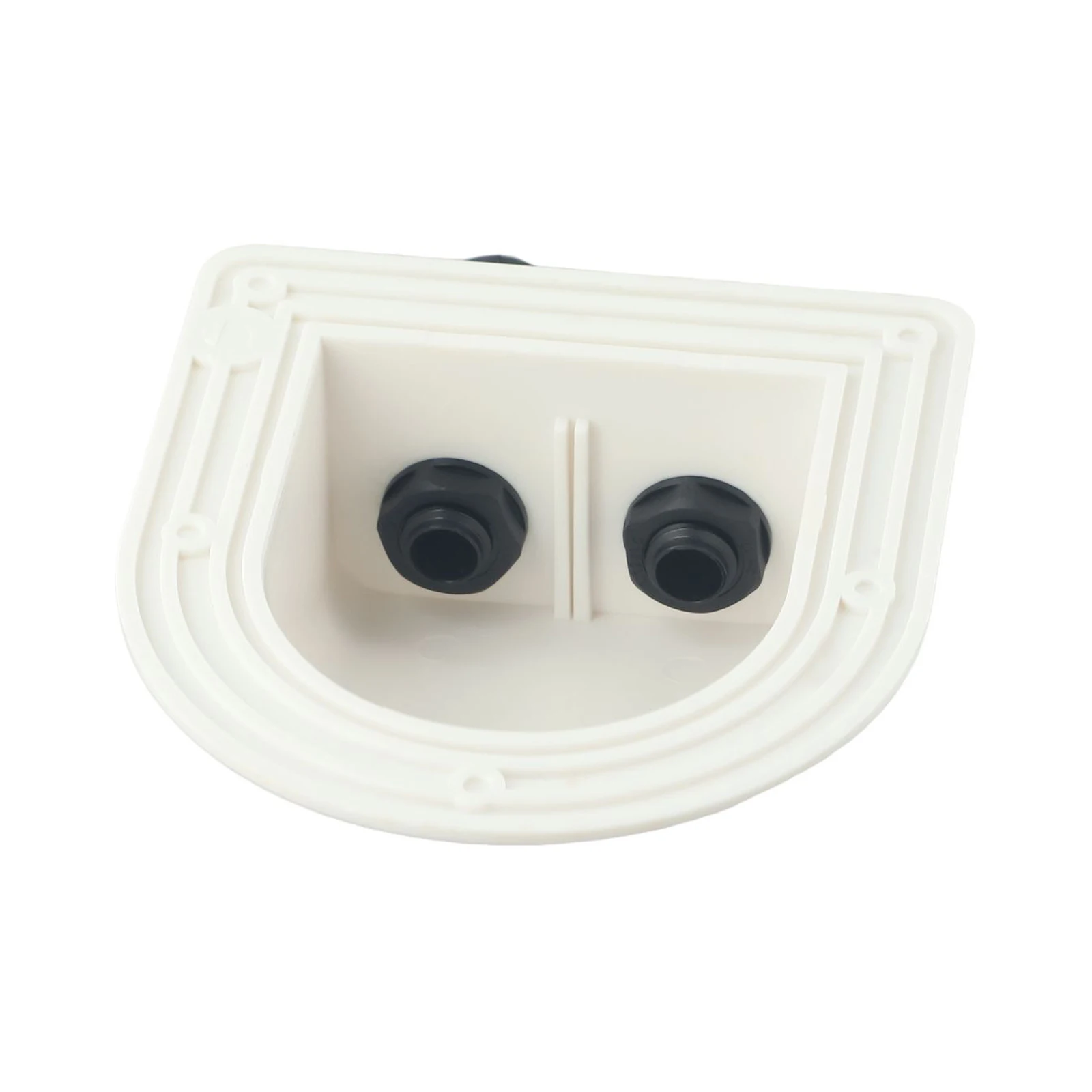 RV Junction Box Waterproof Solar Panel Cable Connections Box Cable Entry Gland Box Roof Wire Entry Dual Hole Cable Connector