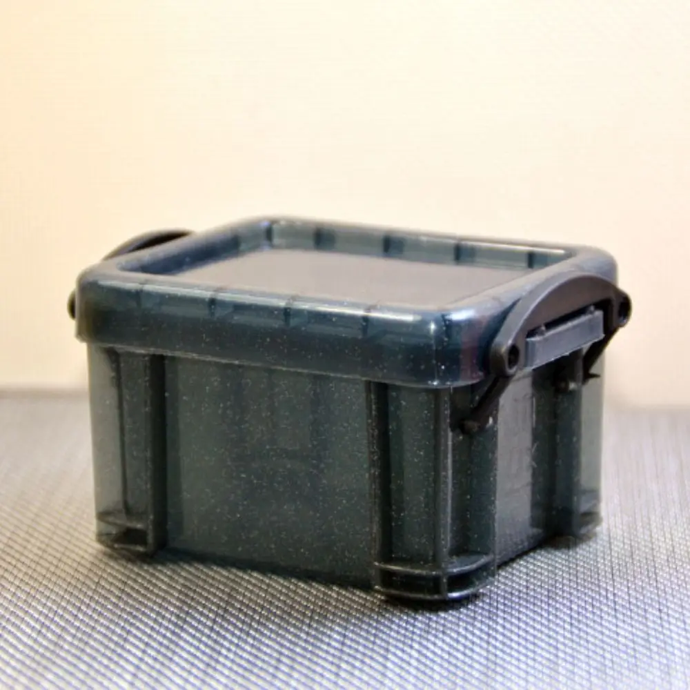 Multi-functional Mini Buckle Storage Box Candy Color Minimalism Desktop Organizer Box Plastic Transparent Mini Storage Container